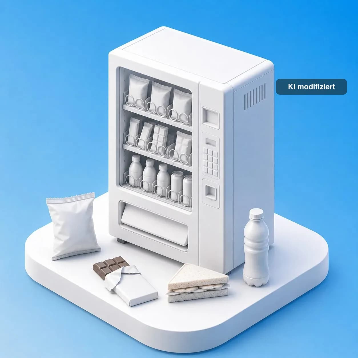 Snack- & Kombi-Automaten — Symbolbild, KI modifiziert