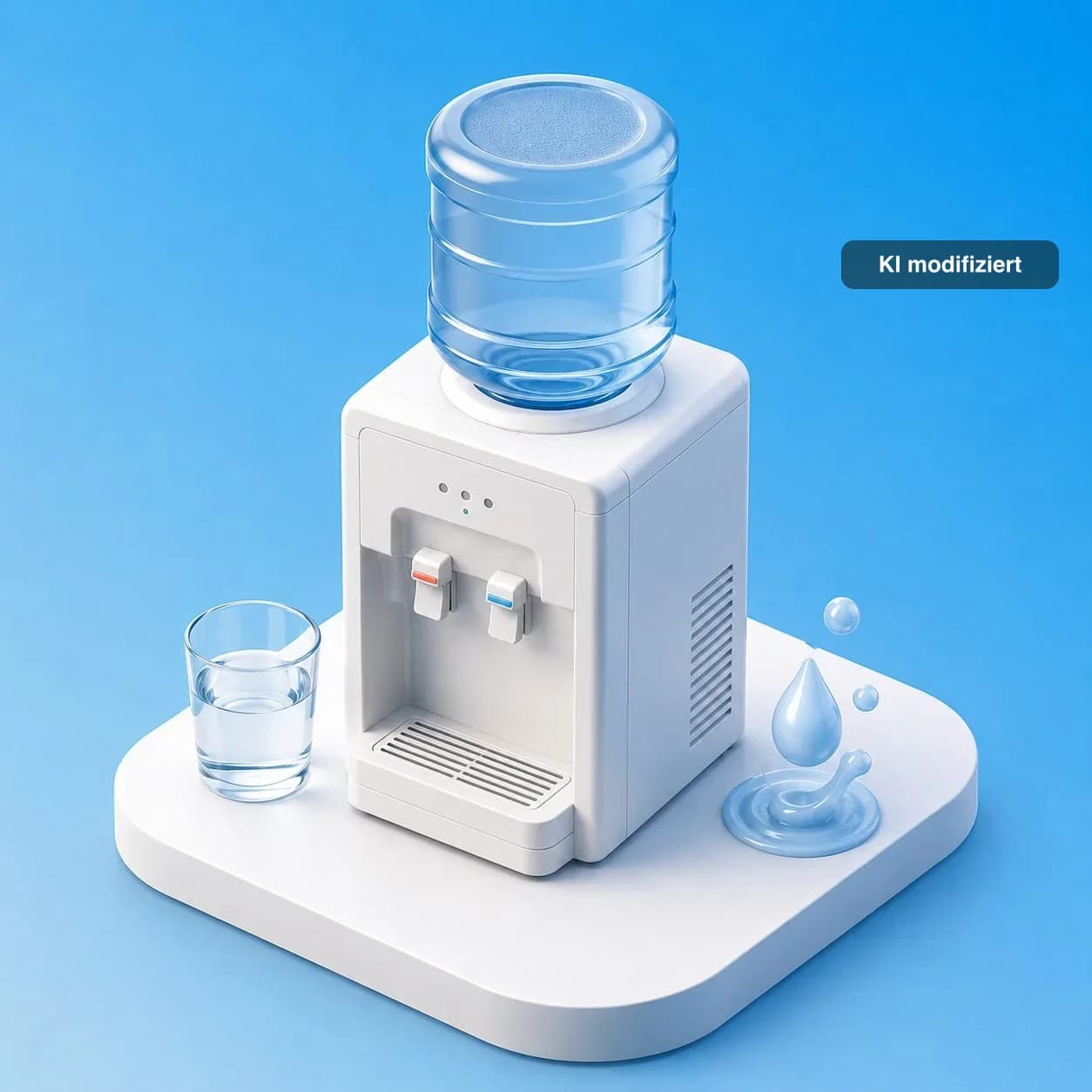 Wasserspender — Symbolbild, KI modifiziert