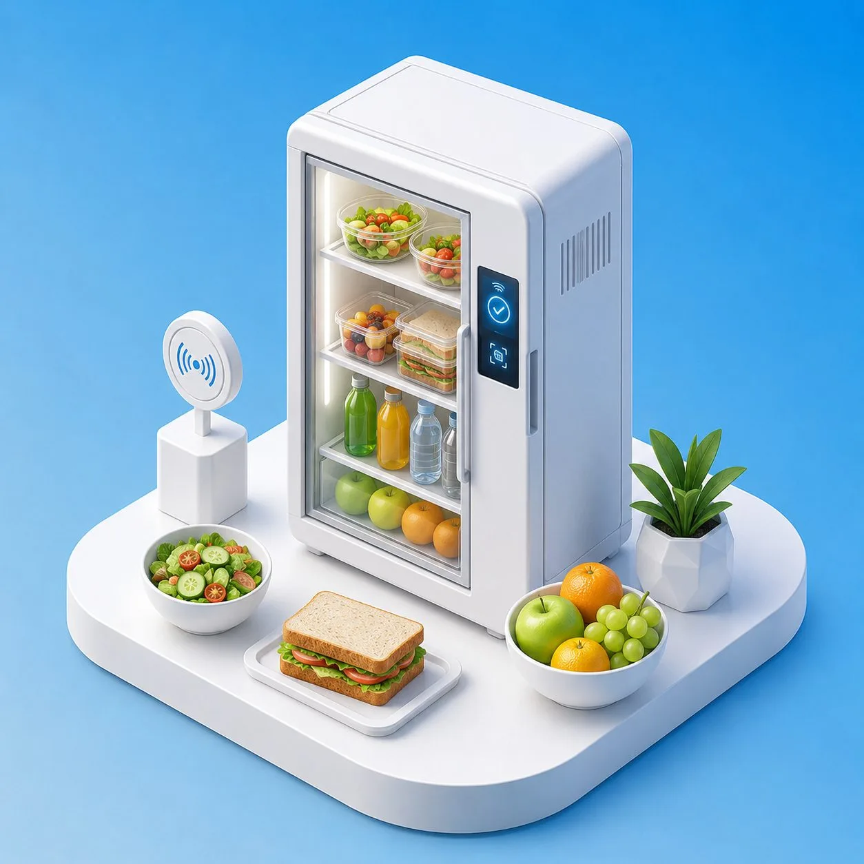 Smart Fridge mit Grab-and-Go Kühlung